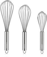 Pair of Commercial Stainless Steel Balloon/French Whisks — listing 3