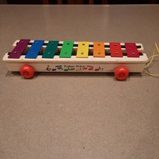 Fisher-Price Pull-A-Tune Xylophone #870 Pull Toy — listing 4