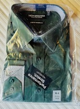 Nick Graham Everywhere Stretch Modern Fit Dress Shirt Purple Geometric Print — listing 2