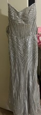 Sherri Hill Black Sequin Sleeveless V-Neck Gown — listing 2
