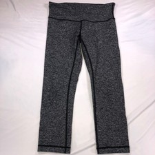 Lululemon Wunder Under Cropped Leggings in Black/White Textured Print — listing 3