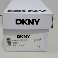 DKNY Twisted Leather Kitten-Heel Mule Sandals, Black