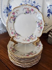 Edelstein Bavaria Maria Theresia 'Sanford' Dinner Plate with Grey Poppy Floral & Gold Trim — listing 2