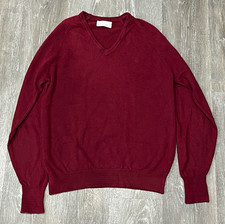 Vintage Christian Dior Green Textured Knit V-Neck Sweater, Size XL — listing 4