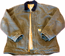 Vintage Carhartt Sherpa-Lined Duck Canvas Jacket in Brown — listing 4