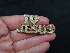 "I Love Jesus" Rhinestone Bedazzled Black Baseball Cap — listing 3