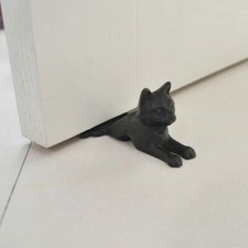 Antique Cast Iron Figural Sitting Cat Still Bank with Bow — listing 2