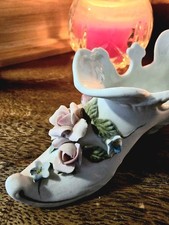 Lefton China Hand Painted Porcelain High Heel Shoe Figurine KW4746