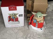 Hallmark Keepsake Grogu Greetings Star Wars: The Mandalorian Christmas Ornament — listing 3