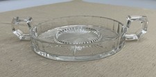 Vintage Clear Pressed Glass Two-Handled Serving Bowl with Ruffled Rim — listing 4