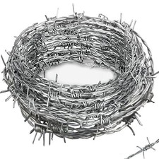 Roll of Galvanized Double-Strand Barbed Wire Fencing — listing 5