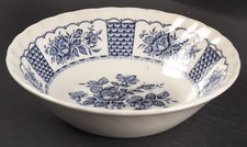 Myott 'Melody' Blue Transferware Ironstone Soup/Cereal Bowl — listing 4