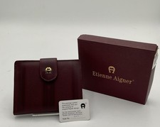 Etienne Aigner Logo Personal Assets Black Trifold Wallet, Style 4002H — listing 5