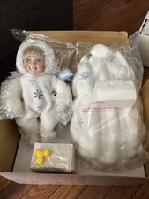 The Ashton-Drake Galleries Porcelain Snow Baby Dolls, Set of 4 — listing 6
