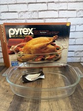 Vintage Pyrex Clear Glass Oval Baking Dish / Casserole — listing 2