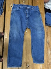 Vintage Straight-Leg Blue Denim Jeans — listing 4