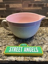 Yellow Ceramic Honeycomb Pattern Batter Bowl with Handle and Spout Yes - another brand — listing 2