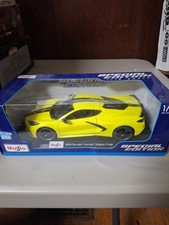 1953-1955 Chevrolet Corvette C1 Convertible 1:18 Scale Diecast Model in Harvest Gold/Yellow with Black Soft Top — listing 5