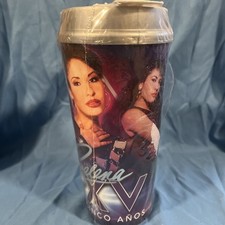 Selena Quintanilla XXV 25th Anniversary Stripes Commemorative Tumbler Cup Set of 5 — listing 2