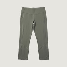 Lululemon Cropped Leggings with Mesh Panels, Heathered Gray/Black — listing 2