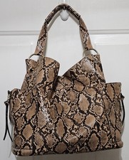Leather & Multicolor Python-Embossed Hobo Shoulder Bag — listing 4