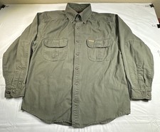 Wolverine Men's Olive Green Short Sleeve Utility Work Shirt, Size XL — listing 3
