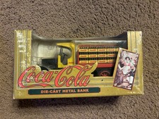 Coca-Cola 50th Anniversary Yellow Delivery Truck Die-Cast Coin Bank, listing 4
