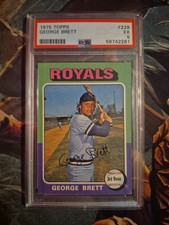 1975 Topps George Brett Rookie Card #228 (Signed) — listing 6