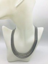 Multi-Strand Mirror-Chain Bracelet with Large Bolt-Ring Clasp — listing 2