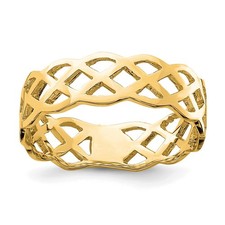 celtic wedding band Gold Celtic Braided Wedding Band Ring with Woven Center Design — listing 5