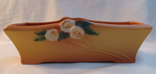 Roseville Mock Orange Yellow Footed Console Bowl / Planter, Pattern 957-8