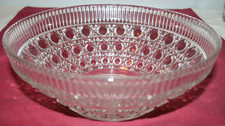 Federal Glass Windsor Button & Cane Pattern Large Serving Bowl 10.5" — listing 6