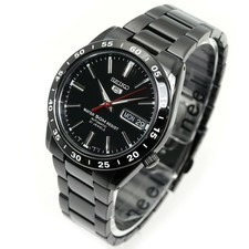 Vintage Seiko 5 Automatic Men's Watch, Gold-Tone Case, Black Dial, Day-Date — listing 6