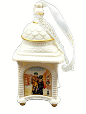 "A Christmas Carol" Handpainted Porcelain Figurine Accessories Set (Bob Cratchit & Tiny Tim, Boy with Poulterer, Scrooge) — listing 3