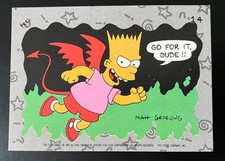 1990 Topps The Simpsons Bart Simpson Foil Sticker Card #56 "AAAUUUGHHH!" — listing 3