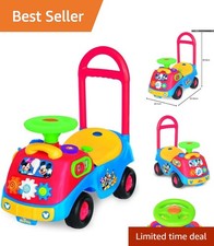 Disney Mickey Mouse Police Car Ride-On Toy with Steering Wheel & Sounds — listing 5