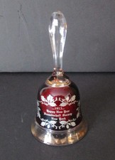 Antique Ruby-Stained Souvenir Toothpick Holder "Newton, Iowa" - Early American Pattern Glass (EAPG)
