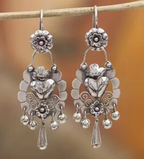Gold-Tone Rhinestone Open Heart Pendant Necklace & Stud Earring Gift Set