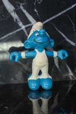 Vintage Gymnast Super Smurf Figurine (No Parallel Bars) — listing 6
