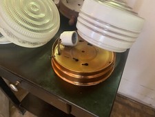 Modern Brushed Nickel Table Lamp with Frosted White Glass Drum Shade — listing 5