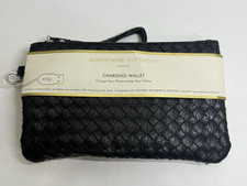 Adrienne Vittadini Embossed Logo Zip-Around Wristlet Wallet in Blush/Tan — listing 5