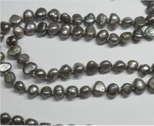 Vintage Cluster Bead Clip-On Earrings with Grey Faux Pearls and AB Rhinestones — listing 2
