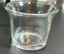 Hand-Blown Clear Glass Rectangular Tealight / Votive Candle Holder, 4-Light — listing 5