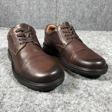 Clarks Collection Men's Brown Leather Waterproof Cap-Toe Derby Dress Shoes, Size 9.5 — listing 5