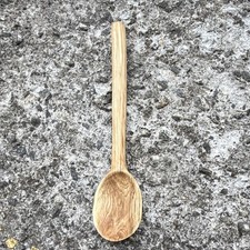 Vintage Asian Carved Wood Big Spoon and Fork Wall Decor with Tribal Figures, listing 6