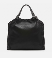 Stella McCartney Falabella Tote Bag in Light Blue Faux Suede with Gold Chain Trim — listing 5