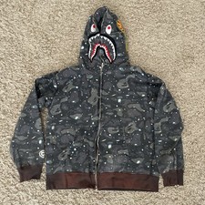 BAPE Space Camo Wide Side Zip Pullover Hoodie — listing 3