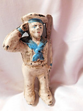 Cast Iron Nautical Lot: Sailor Still Bank, Mermaid Figure, and Pair of Ship Bookends — listing 5