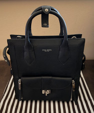 Henri Bendel Brown Leather Wrap Bracelet with Gold-Tone Slotted Plate — listing 3