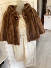 Vintage 1950s-60s Royal Pastel Mink Fur Bolero Jacket by Clearfield Furs, listing 5